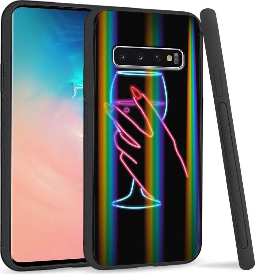 Super Fashion Etui Rainbow Series na Samsung S10 Plus Glass of Wine 1