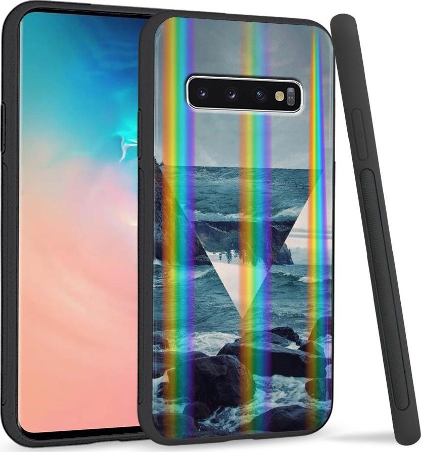 Super Fashion Etui Rainbow Series na Samsung S10 Plus Sea Triangle 1