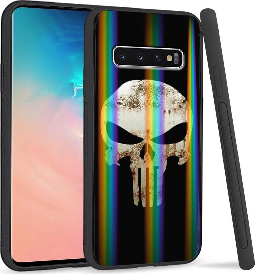 Super Fashion Etui Rainbow Series na Samsung S10 Plus Czaszka 1