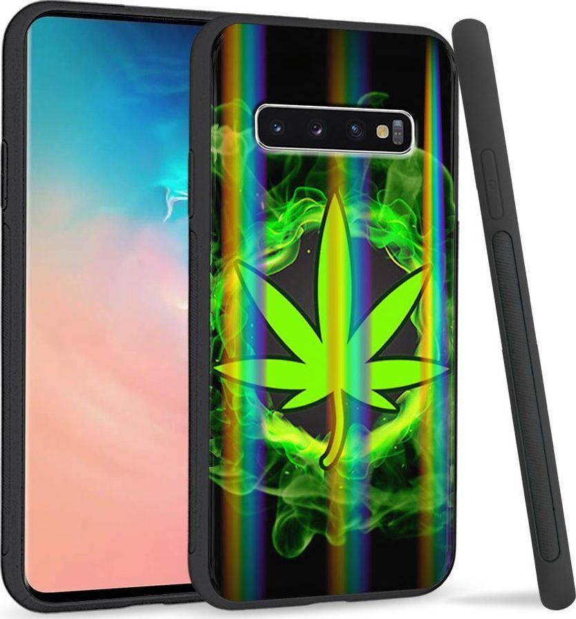 Super Fashion Etui Rainbow Series na Samsung S10 Plus Zielone Zioło 1