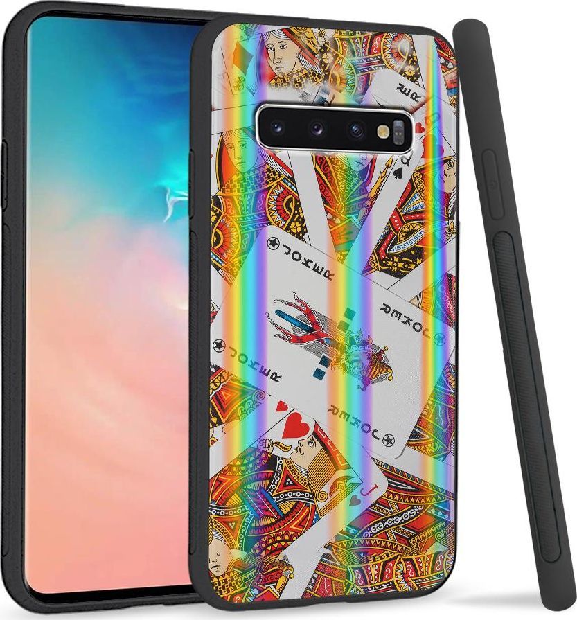 Super Fashion Etui Rainbow Series na Samsung S10 Plus Karty 1