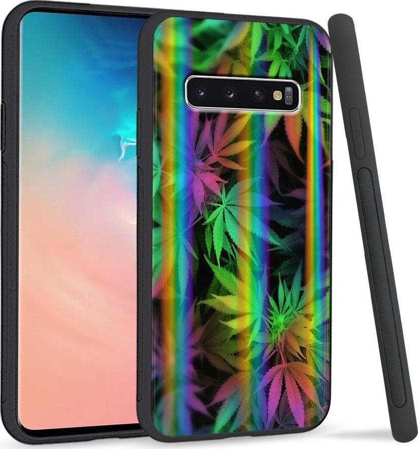 Super Fashion Etui Rainbow Series na Samsung S10 Plus Tęczowe Zioło 1