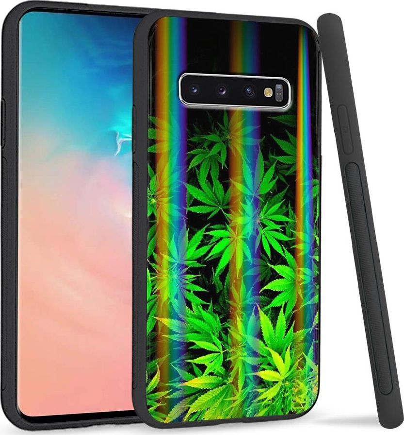 Super Fashion Etui Rainbow Series na Samsung S10 Plus Czarne Zioło 1