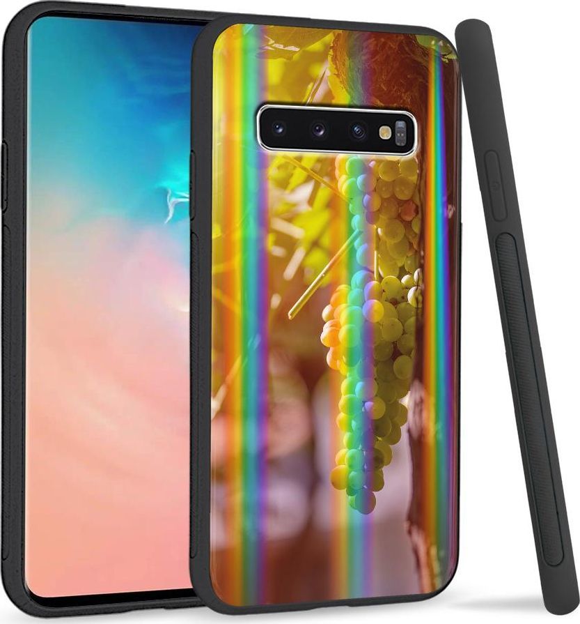 Super Fashion Etui Rainbow Series na Samsung S10 Plus Kiść winogron 1