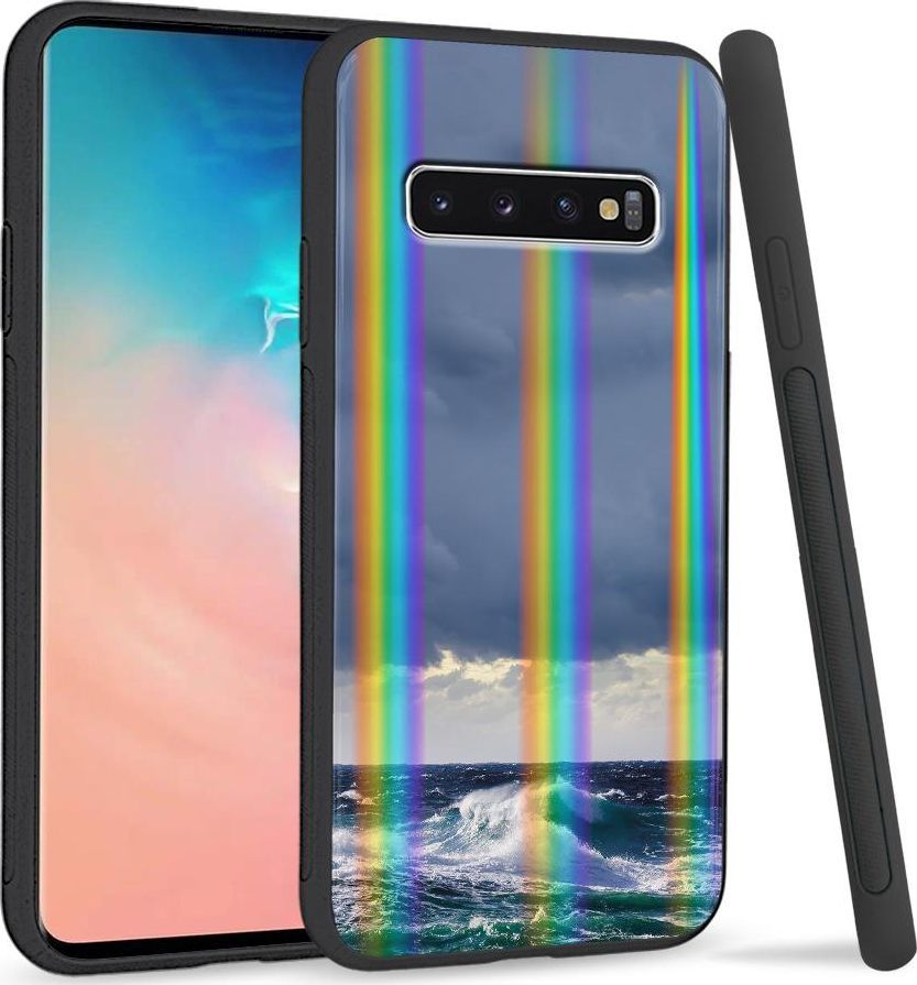 Super Fashion Etui Rainbow Series na Samsung S10 Plus Fale na morzu 1