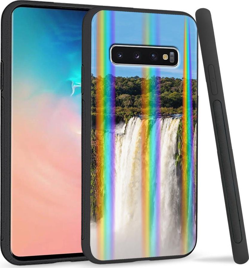 Super Fashion Etui Rainbow Series na Samsung S10 Plus Wodospady 1