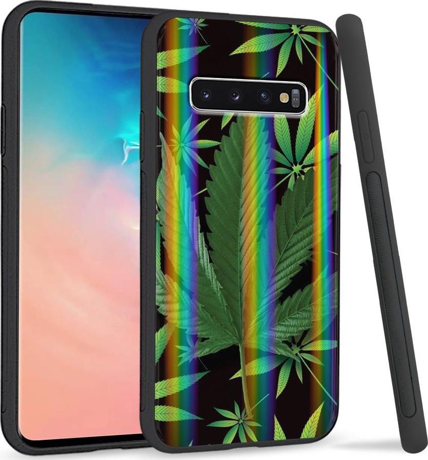 Super Fashion Etui Rainbow Series na Samsung S10 Plus Liście 1