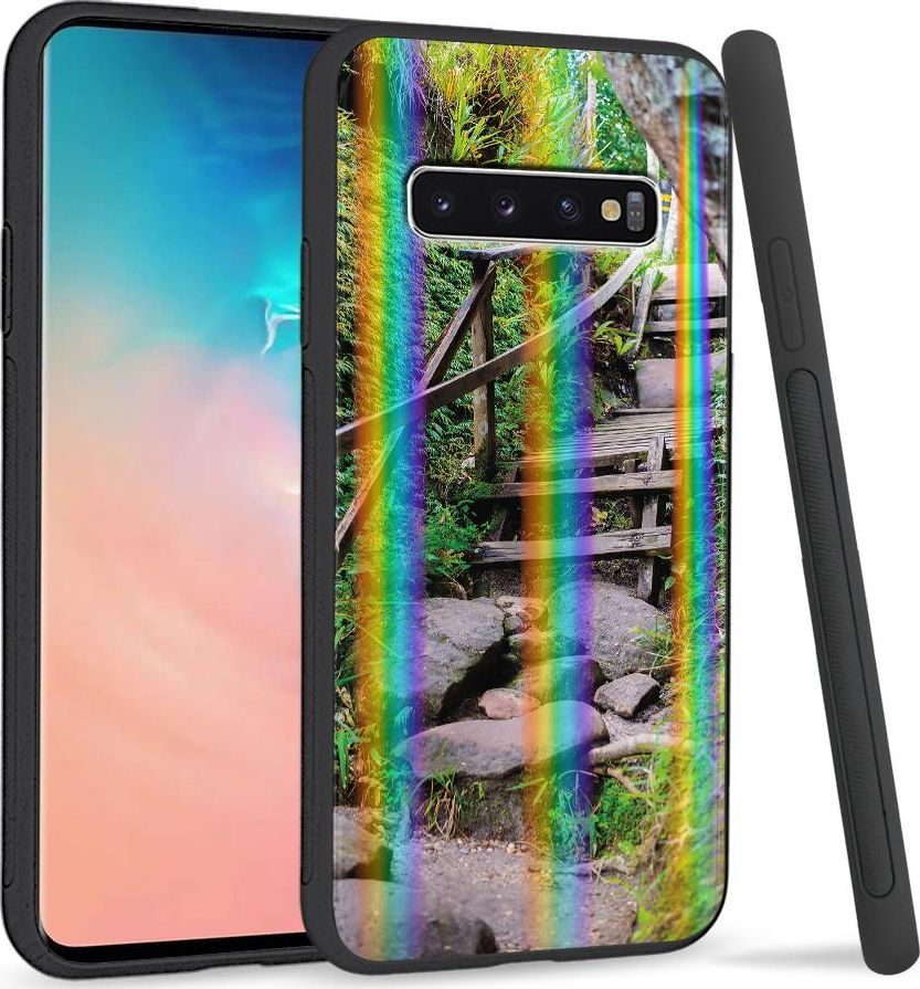 Super Fashion Etui Rainbow Series na Samsung S10 Plus Leścia ścieżka 1