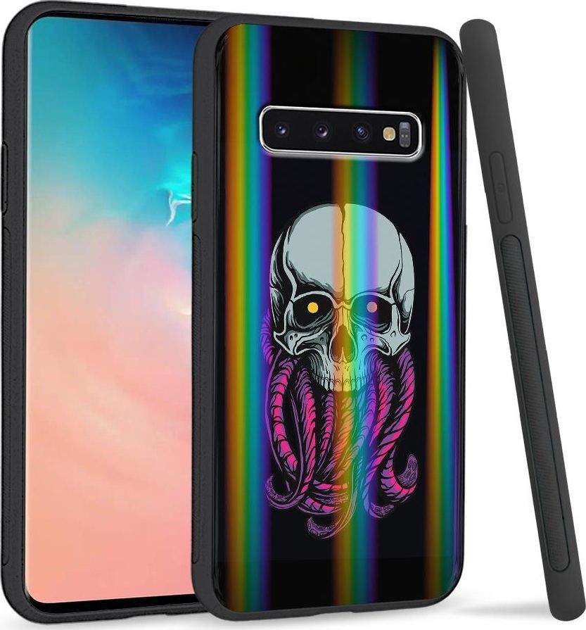 Super Fashion Etui Rainbow Series na Samsung S10 Plus Starszna czaska 1