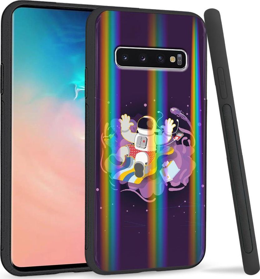 Super Fashion Etui Rainbow Series na Samsung S10 Plus Kosmonauta 1