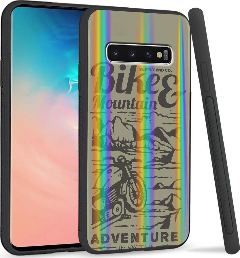 Super Fashion Etui Rainbow Series na Samsung S10 Plus Motor w górach 1