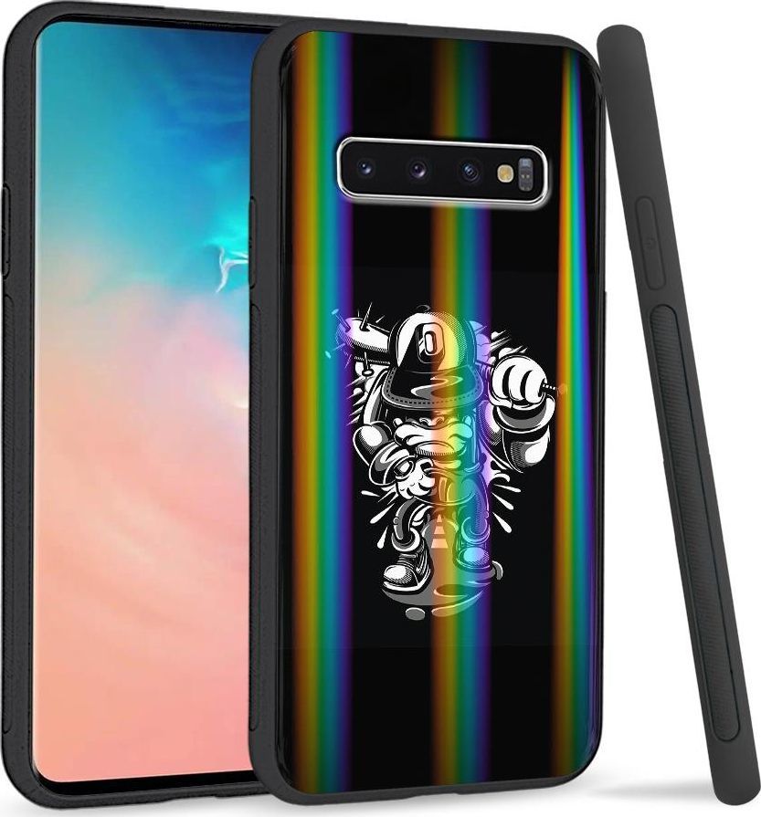 Super Fashion Etui Rainbow Series na Samsung S10 Plus Małpa gangster 1