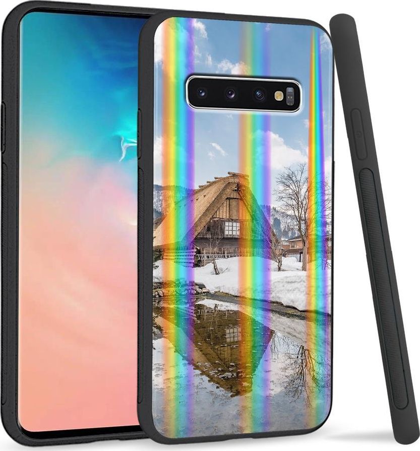 Super Fashion Etui Rainbow Series na Samsung S10 Plus Chatka 1
