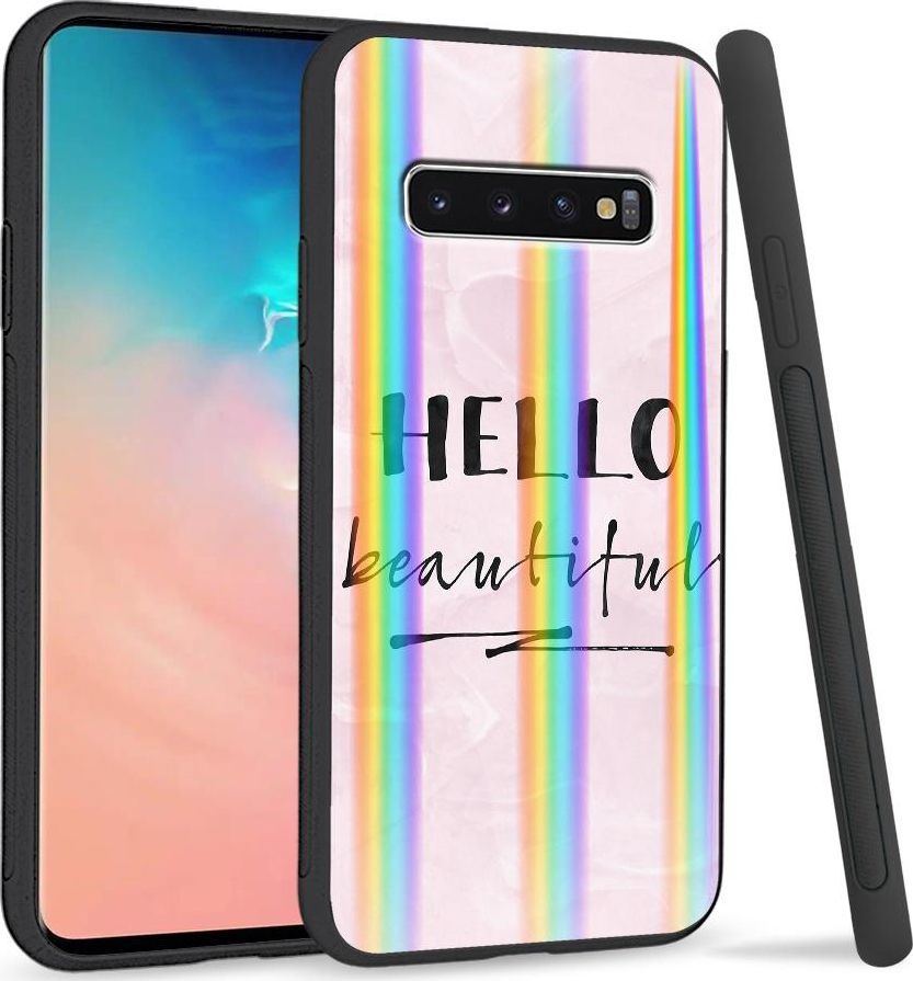 Super Fashion Etui Rainbow Series na Samsung S10 Plus Hello Beautiful 1