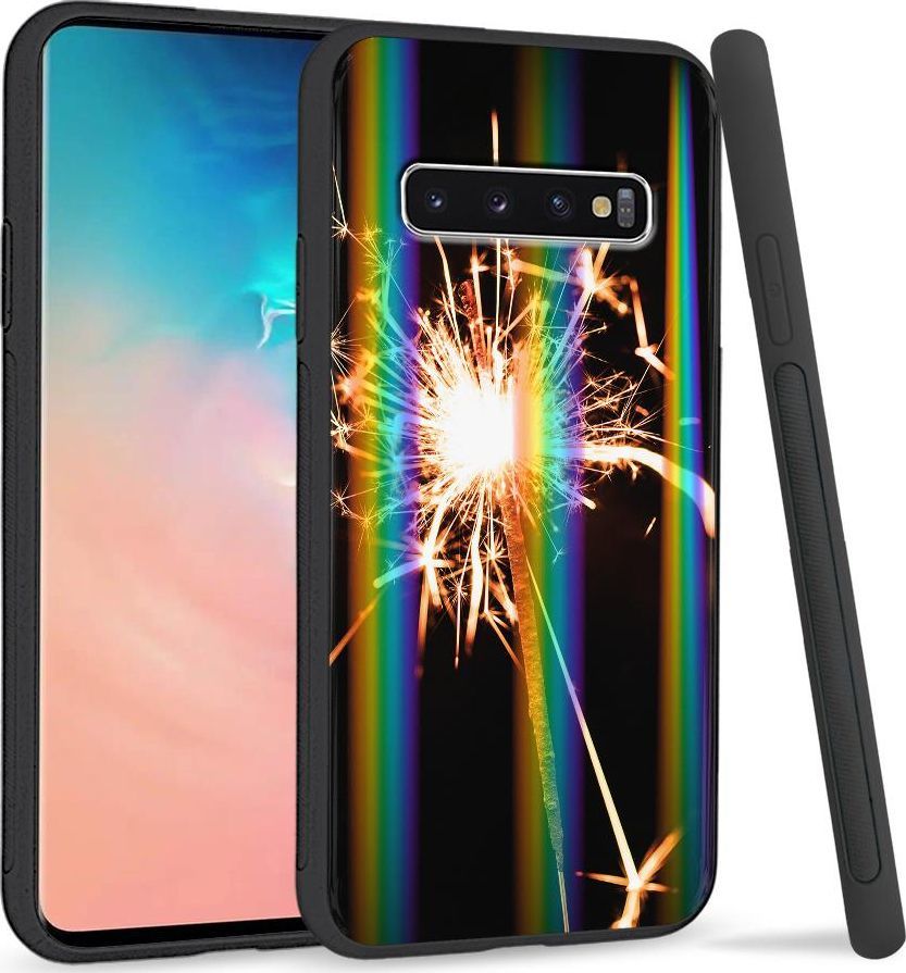 Super Fashion Etui Rainbow Series na Samsung S10 Plus Zimne ognie 1