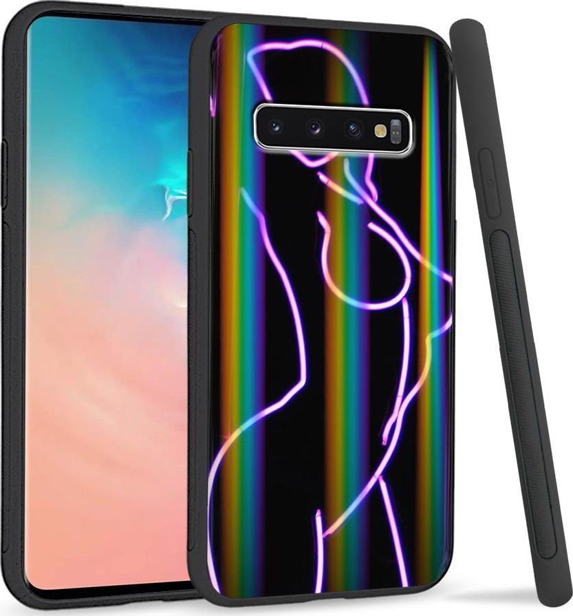 Super Fashion Etui Rainbow Series na Samsung S10 Plus Lady Black 1