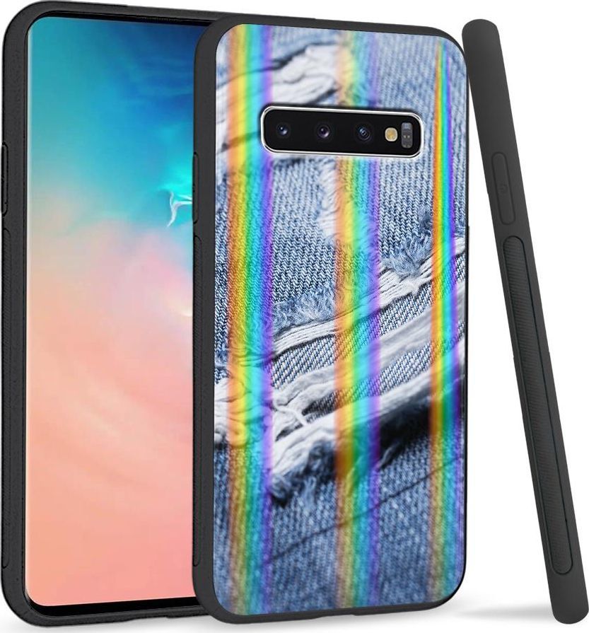 Super Fashion Etui Rainbow Series na Samsung S10 Plus Dziury 1