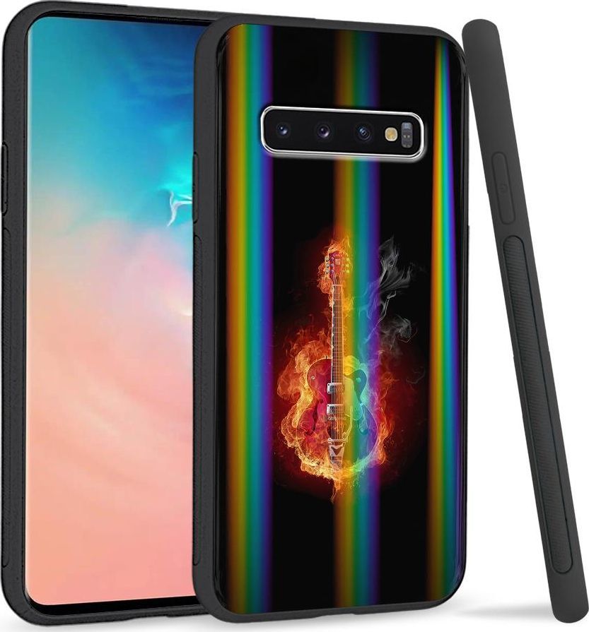 Super Fashion Etui Rainbow Series na Samsung S10 Plus Burning Guitar 1