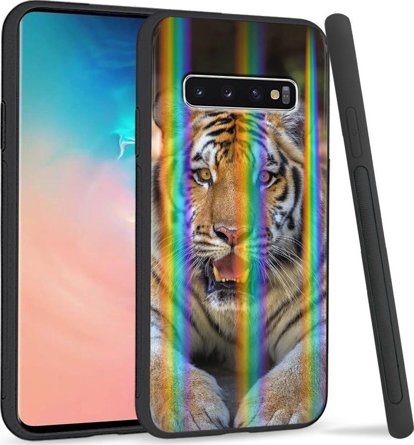 Super Fashion Etui Rainbow Series na Samsung S10 Plus Tygrys 1