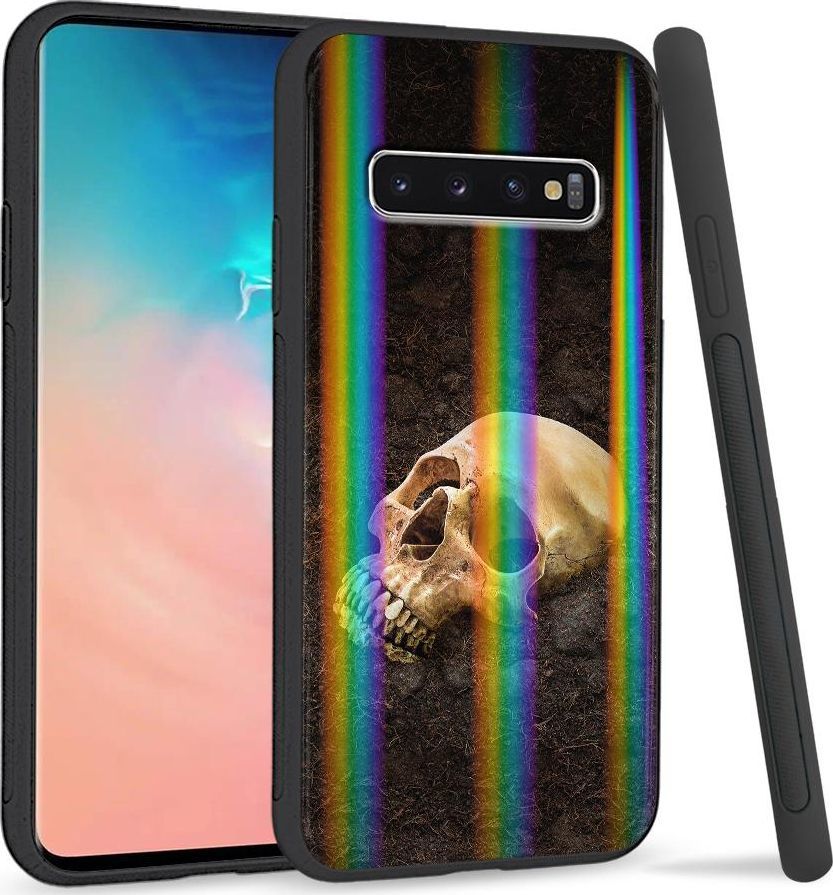Super Fashion Etui Rainbow Series na Samsung S10 Plus Czaszka w ziemi 1