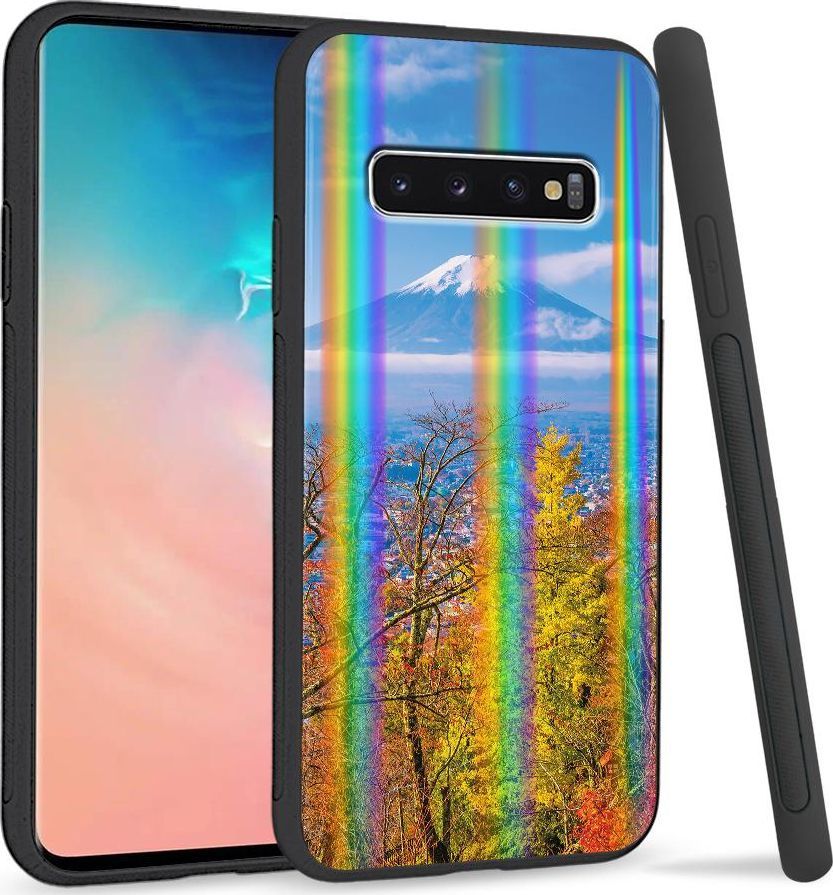 Super Fashion Etui Rainbow Series na Samsung S10 Plus Widk vulkan 1