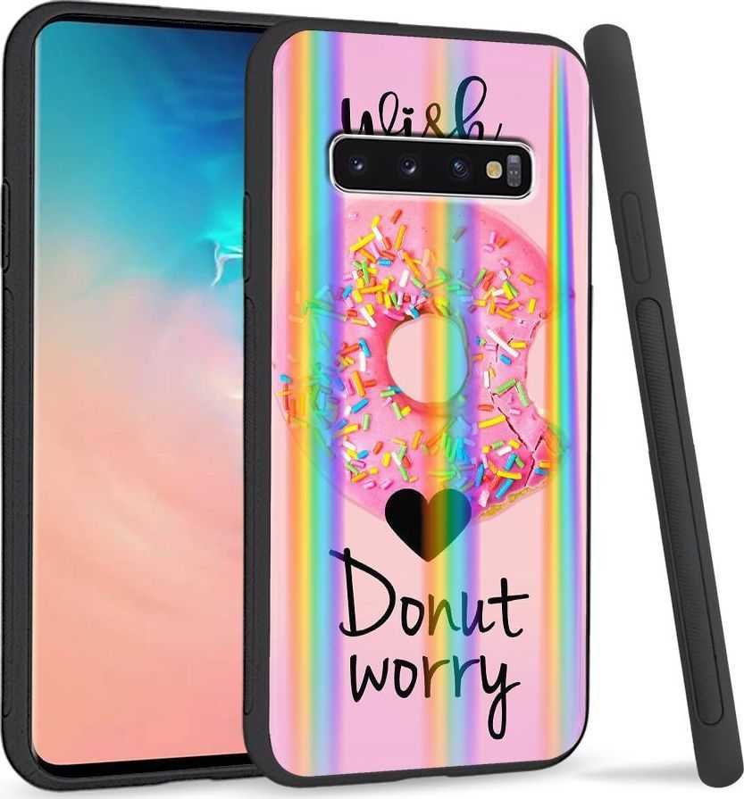 Super Fashion Etui Rainbow Series na Samsung S10 Plus Black Kitty 1