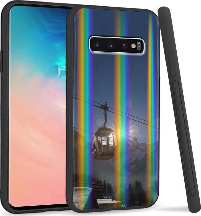 Super Fashion Etui Rainbow Series na Samsung S10 Plus Kolejka linowa 1