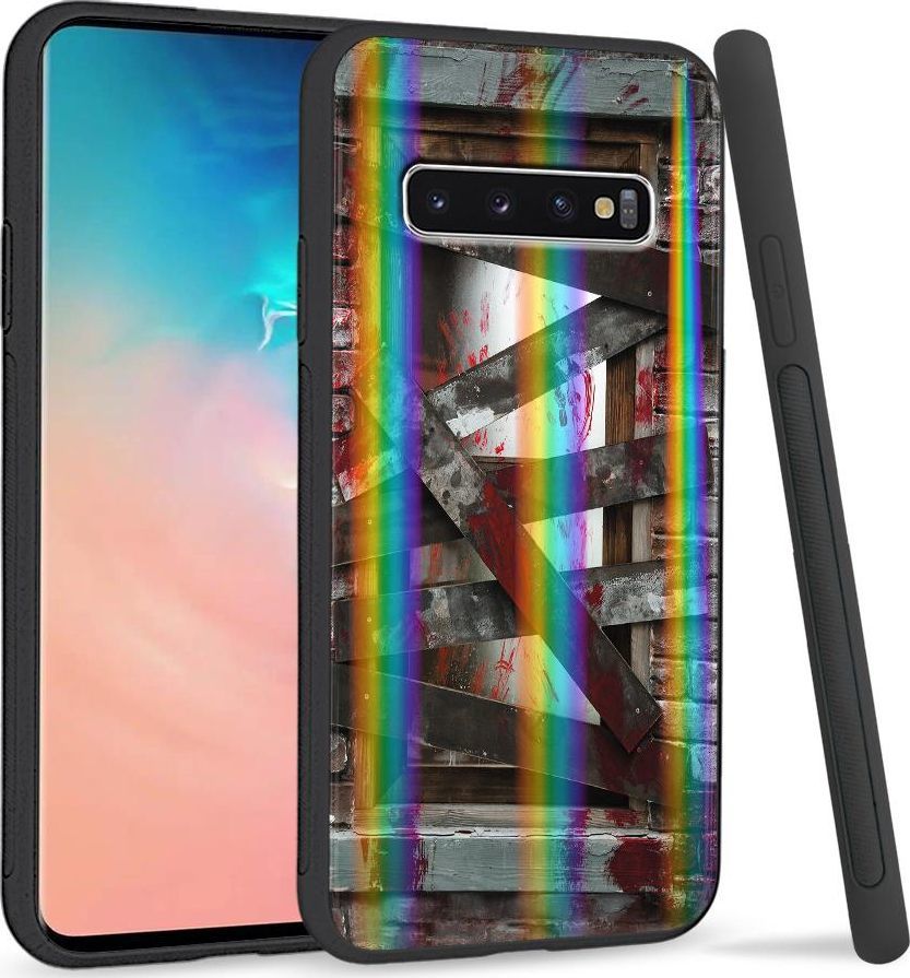 Super Fashion Etui Rainbow Series na Samsung S10 Plus Straszny dom 1