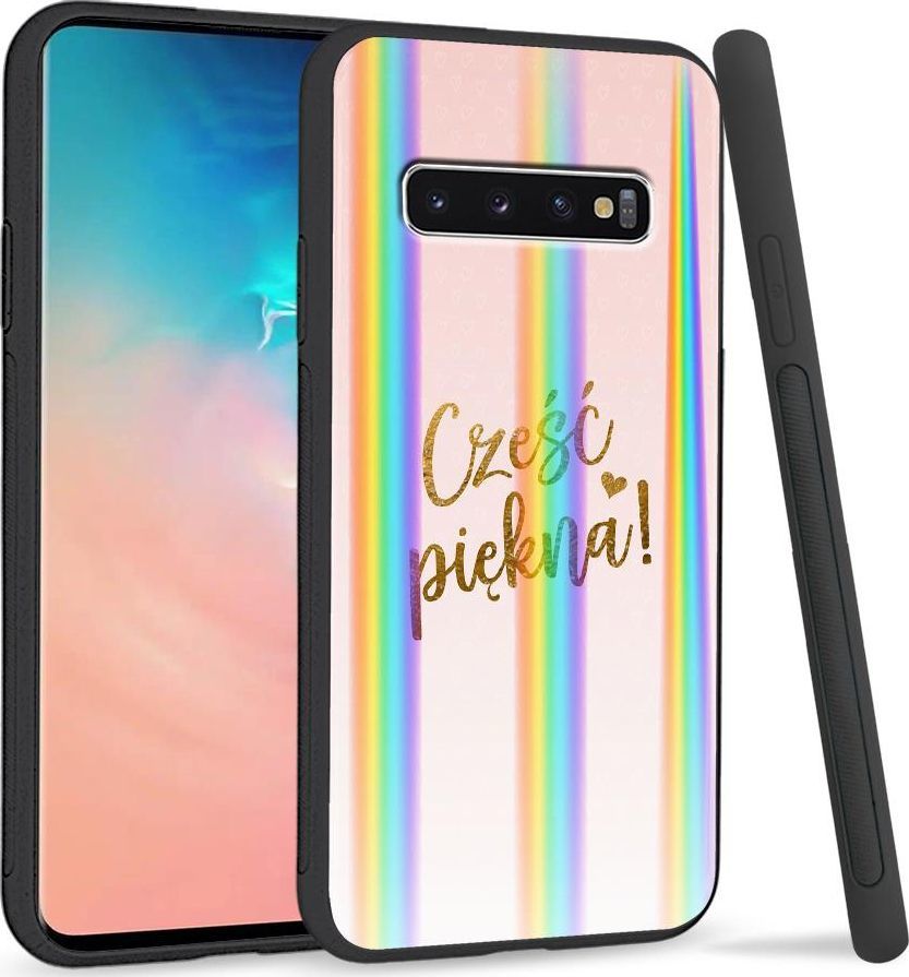 Super Fashion Etui Rainbow Series na Samsung S10 Plus Cześć Piękna 1