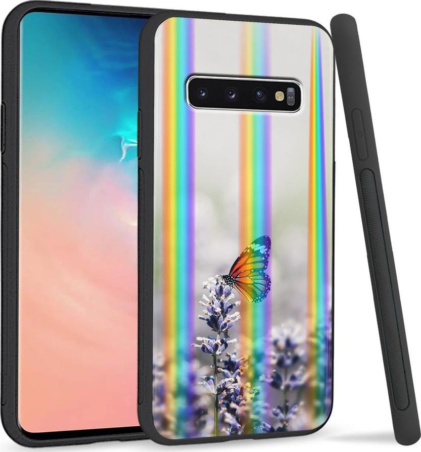 Super Fashion Etui Rainbow Series na Samsung S10 Plus Motyl 1