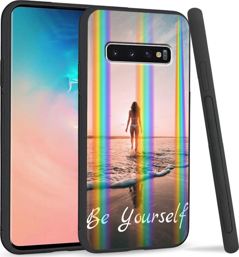 Super Fashion Etui Rainbow Series na Samsung S10 Plus Be Yourself 1