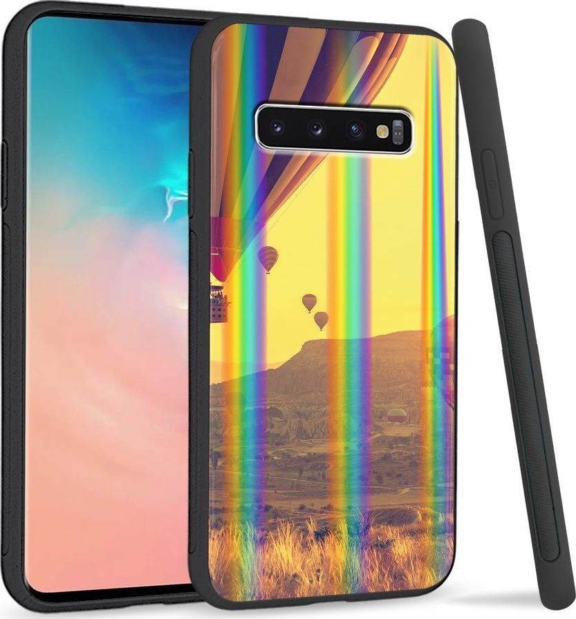Super Fashion Etui Rainbow Series na Samsung S10 Plus Lot balonem 1