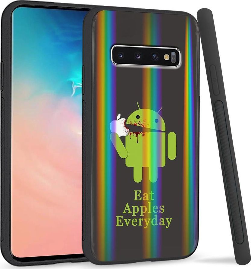 Super Fashion Etui Rainbow Series na Samsung S10 Plus Eat Apples Everyday 1