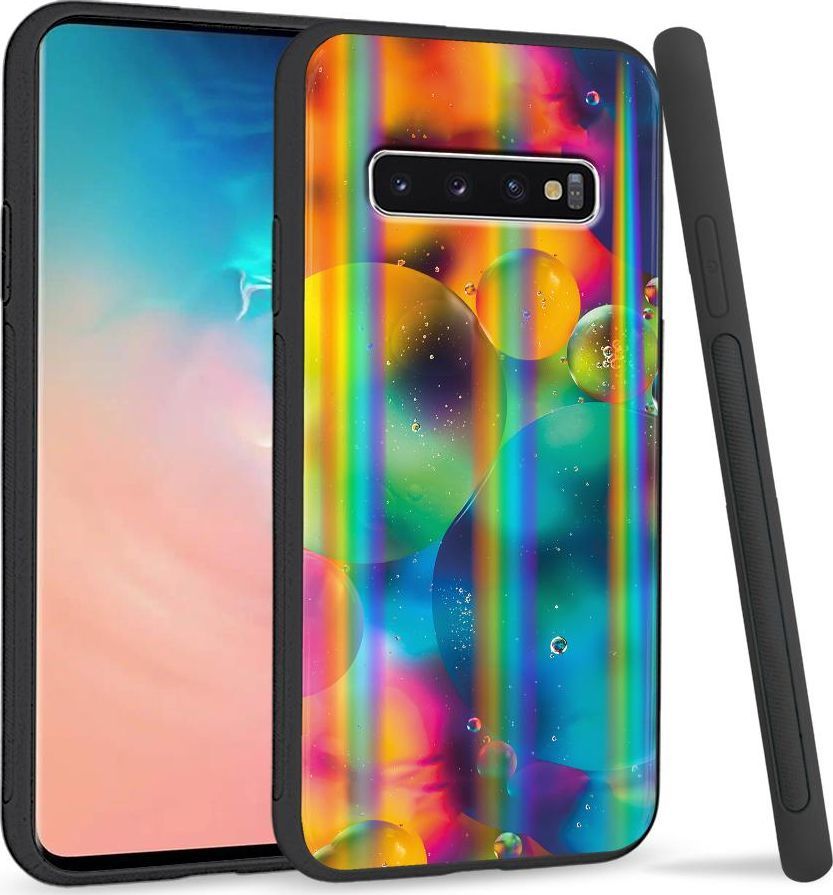 Super Fashion Etui Rainbow Series na Samsung S10 Plus Kolorowe bańki 1