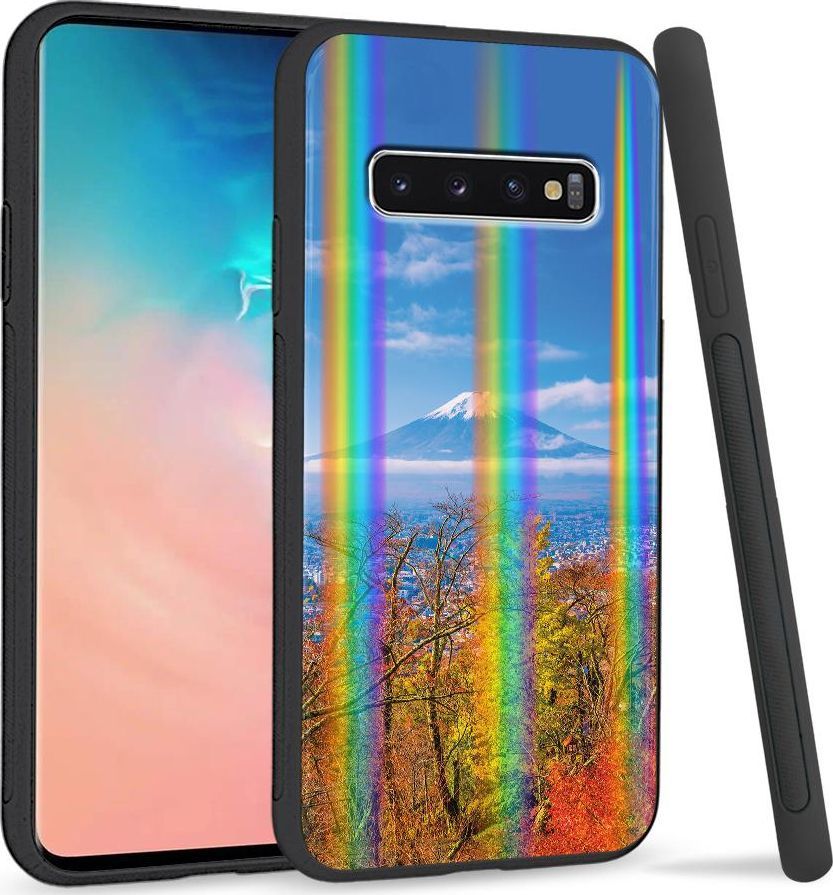 Super Fashion Etui Rainbow Series na Samsung S10 Plus Widok na góry 1