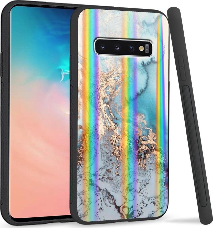 Super Fashion Etui Rainbow Series na Samsung S10 Plus Abstrakcja 1