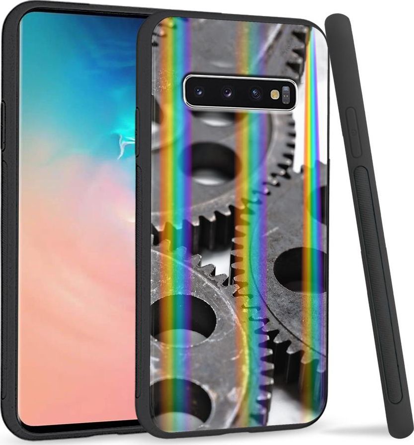 Super Fashion Etui Rainbow Series na Samsung S10 Plus Koła zębate 1