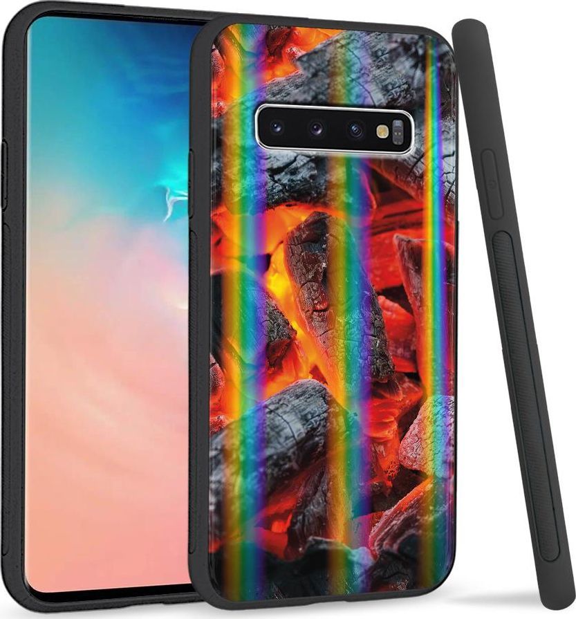 Super Fashion Etui Rainbow Series na Samsung S10 Plus Ognisko 1