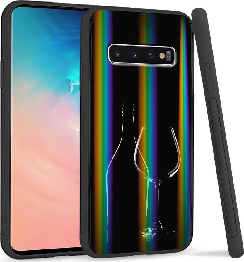 Super Fashion Etui Rainbow Series na Samsung S10 Plus Wino 1