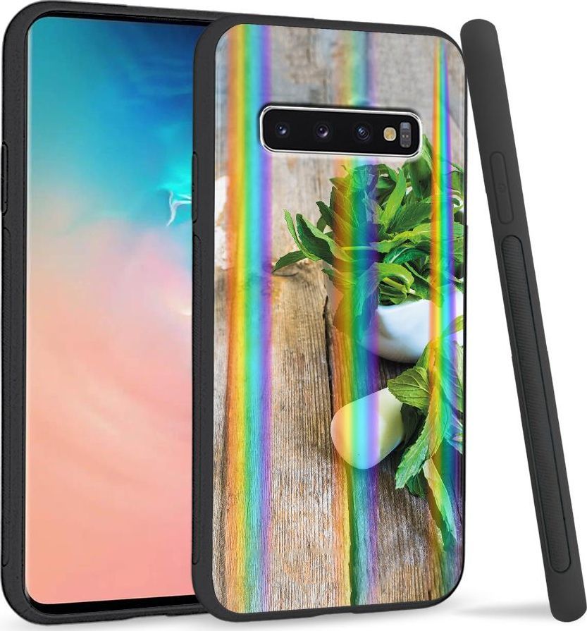 Super Fashion Etui Rainbow Series na Samsung S10 Plus Mięta 1