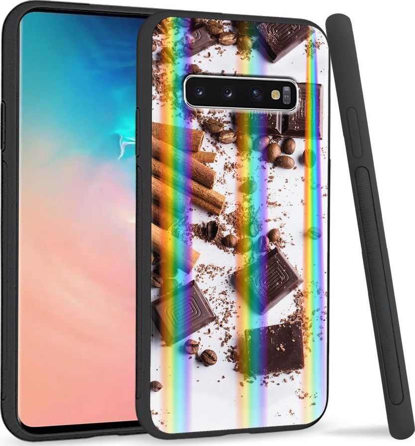 Super Fashion Etui Rainbow Series na Samsung S10 Plus Czekocynamon 1