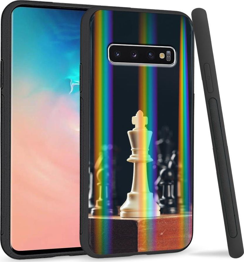 Super Fashion Etui Rainbow Series na Samsung S10 Plus Szachy 1