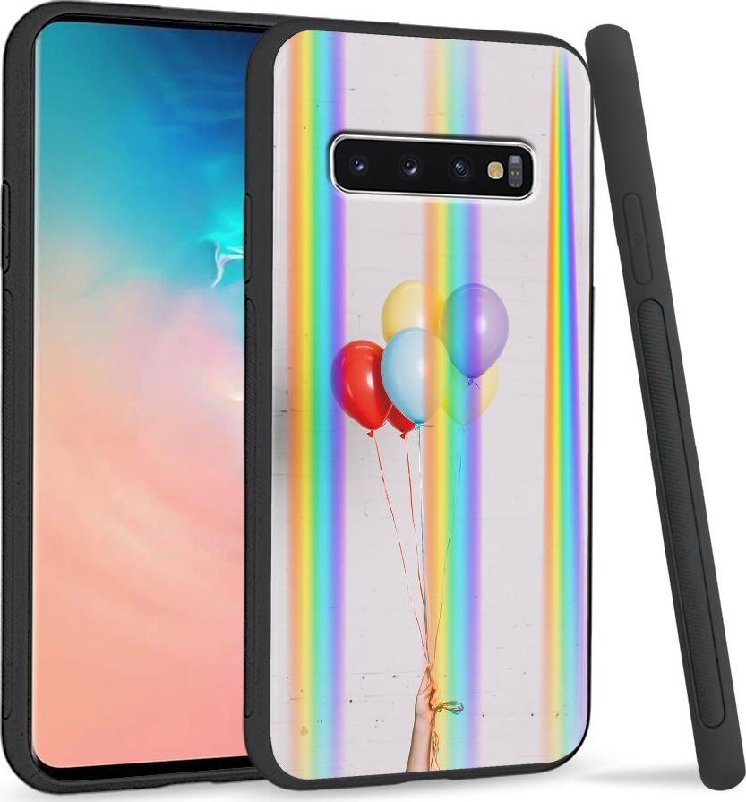 Super Fashion Etui Rainbow Series na Samsung S10 Plus Kolorowe balony 1
