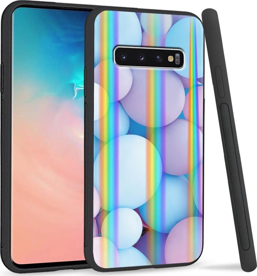 Super Fashion Etui Rainbow Series na Samsung S10 Plus Pastelowe balony 1