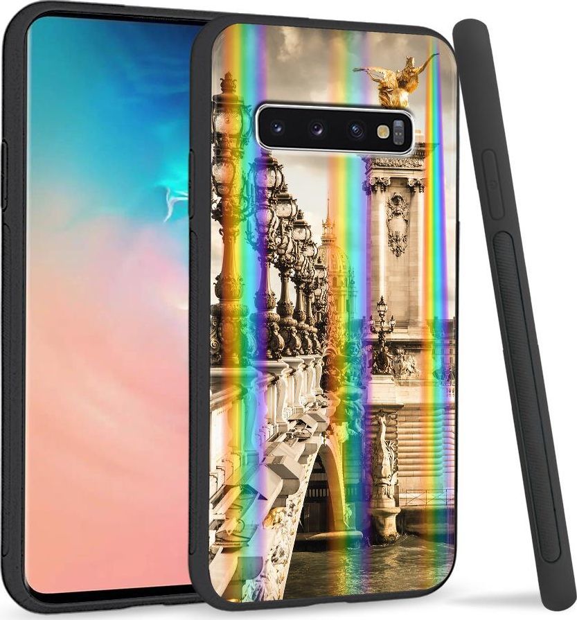 Super Fashion Etui Rainbow Series na Samsung S10 Plus Stary most 1