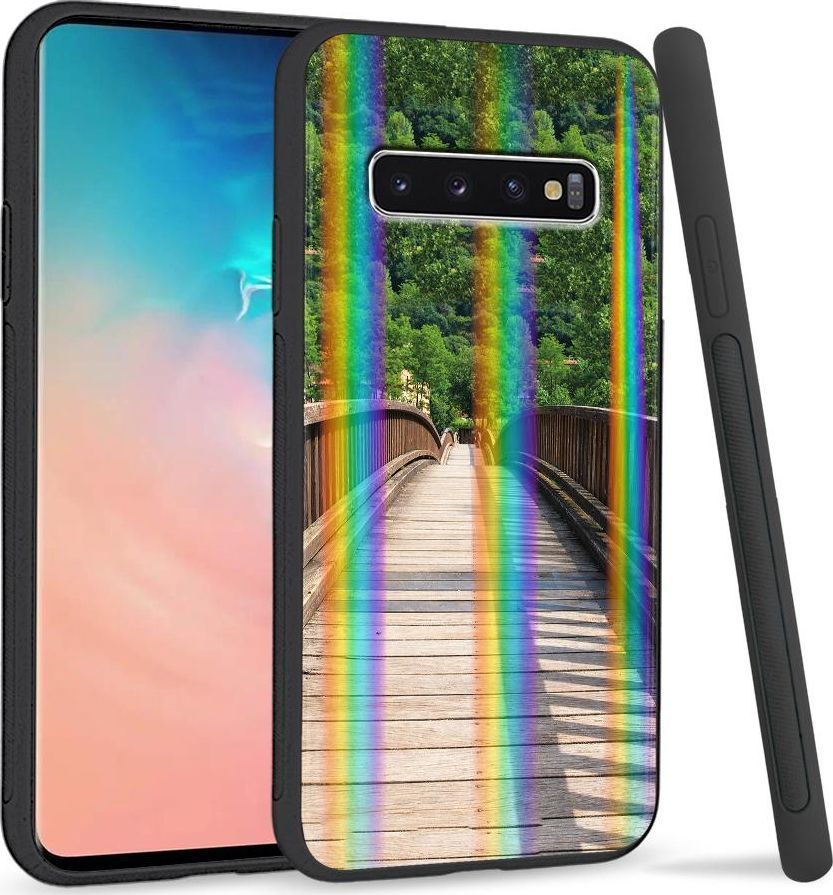 Super Fashion Etui Rainbow Series na Samsung S10 Plus Drewniany most 1
