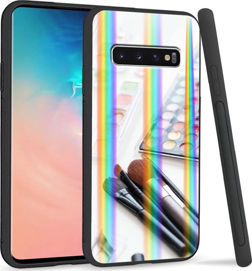 Super Fashion Etui Rainbow Series na Samsung S10 Plus Makijaż 1
