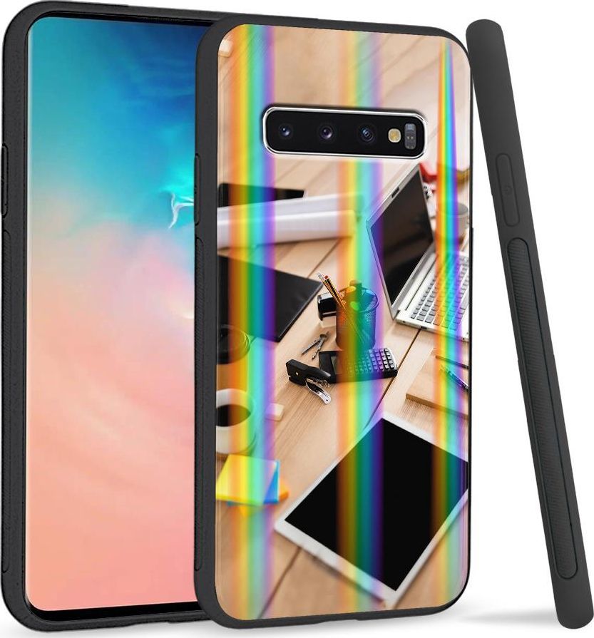 Super Fashion Etui Rainbow Series na Samsung S10 Plus Lubię moją pracę 1