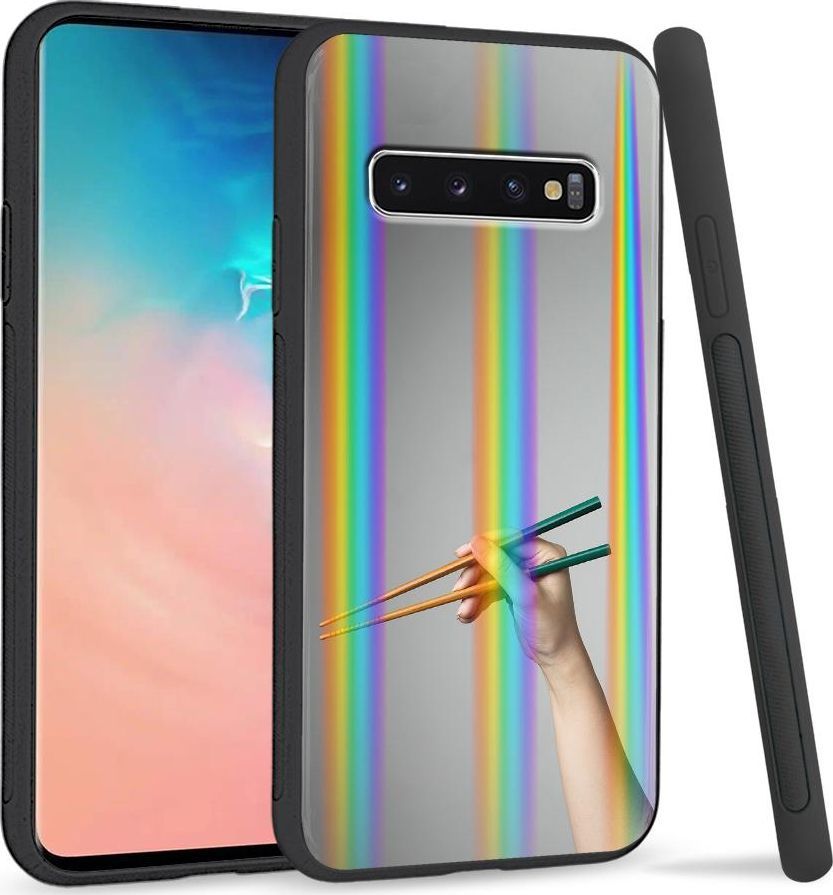 Super Fashion Etui Rainbow Series na Samsung S10 Plus Pałeczki 1