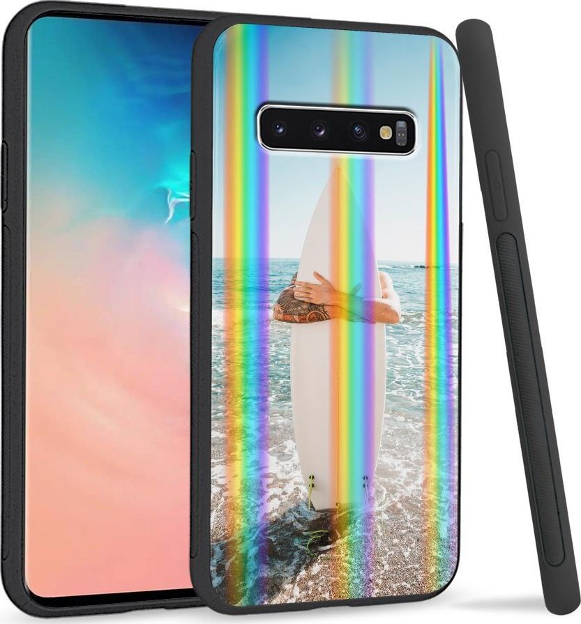 Super Fashion Etui Rainbow Series na Samsung S10 Plus Kocham surfing 1